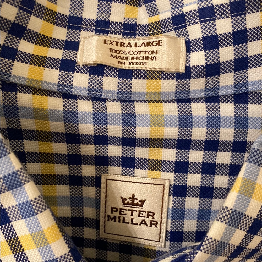 Peter Millar Plaid Shirt - Picture 2 of 4